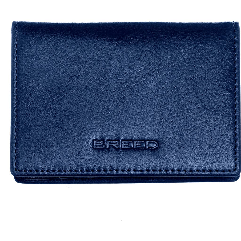 Breed Porter Bi Fold Wallet In Blue