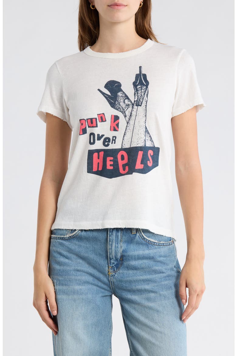 Punk Over Heels Graphic T-Shirt, Main, color, VINTAGE WHITE