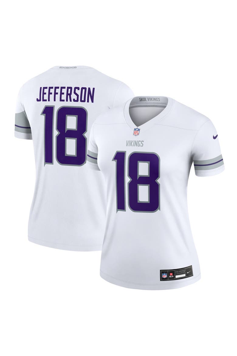 Women's Nike Justin Jefferson White Minnesota Vikings Alternate Legend Jersey, Alternate, color, White
