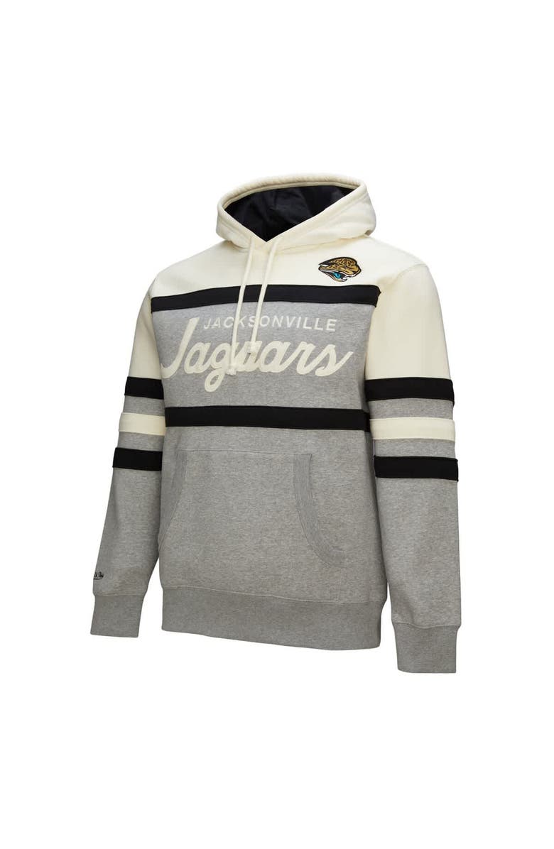 Mitchell 
Ness Men
s Mitchell 
Ness  Heather Gray Jacksonville Jaguars Head Coach Vintage Logo Pullover Hoodie, Alternate, color, 