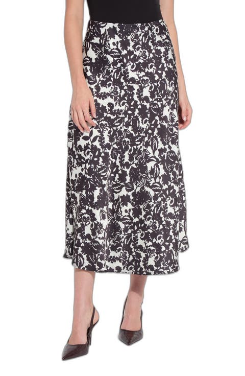 Evan Embellished Bias Midi Skirt