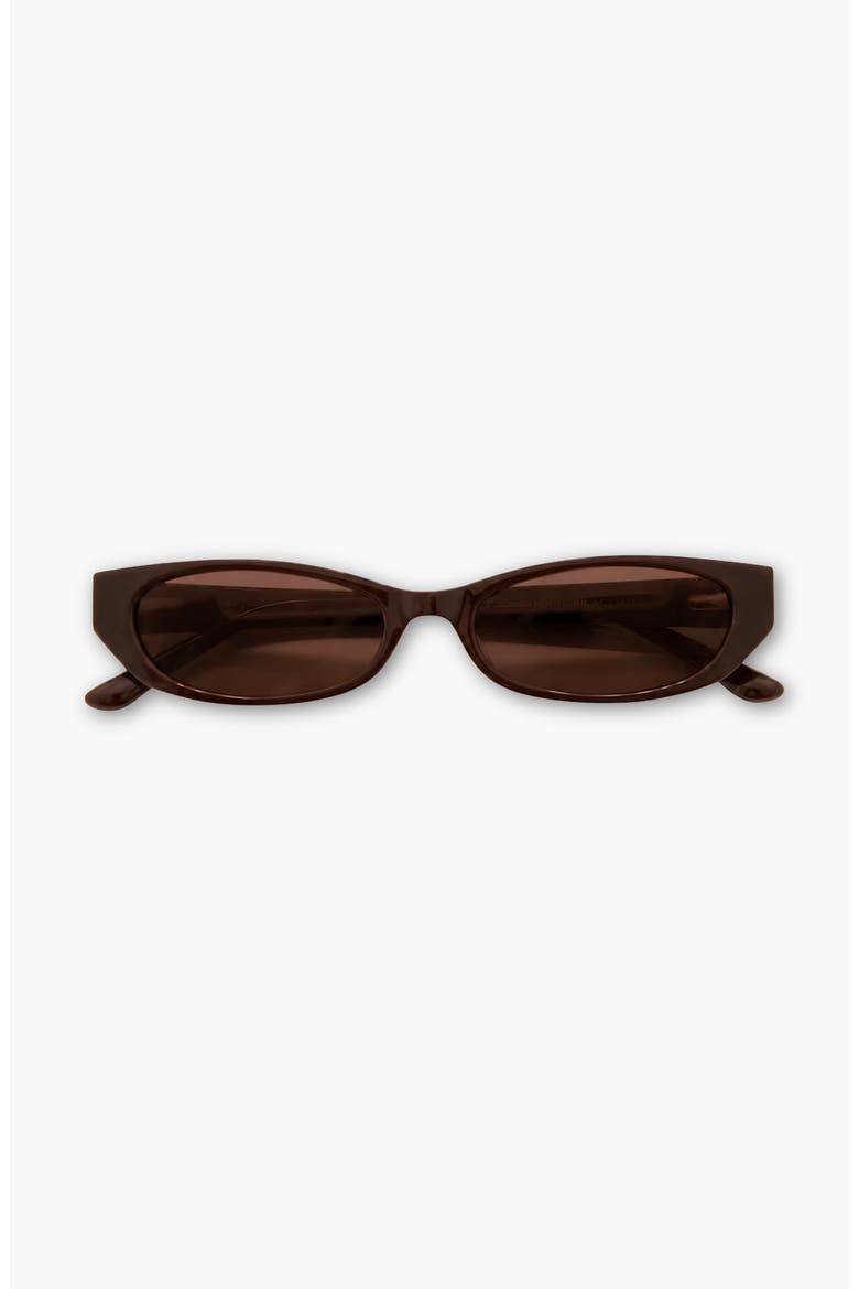 Gisele Cateye Polarized Sunglasses, Main, color, Brown