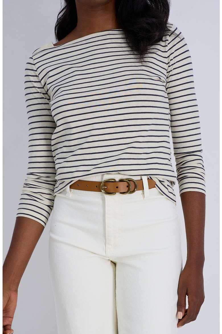 Triple Buckle Leather Belt, Alternate, color, TAN