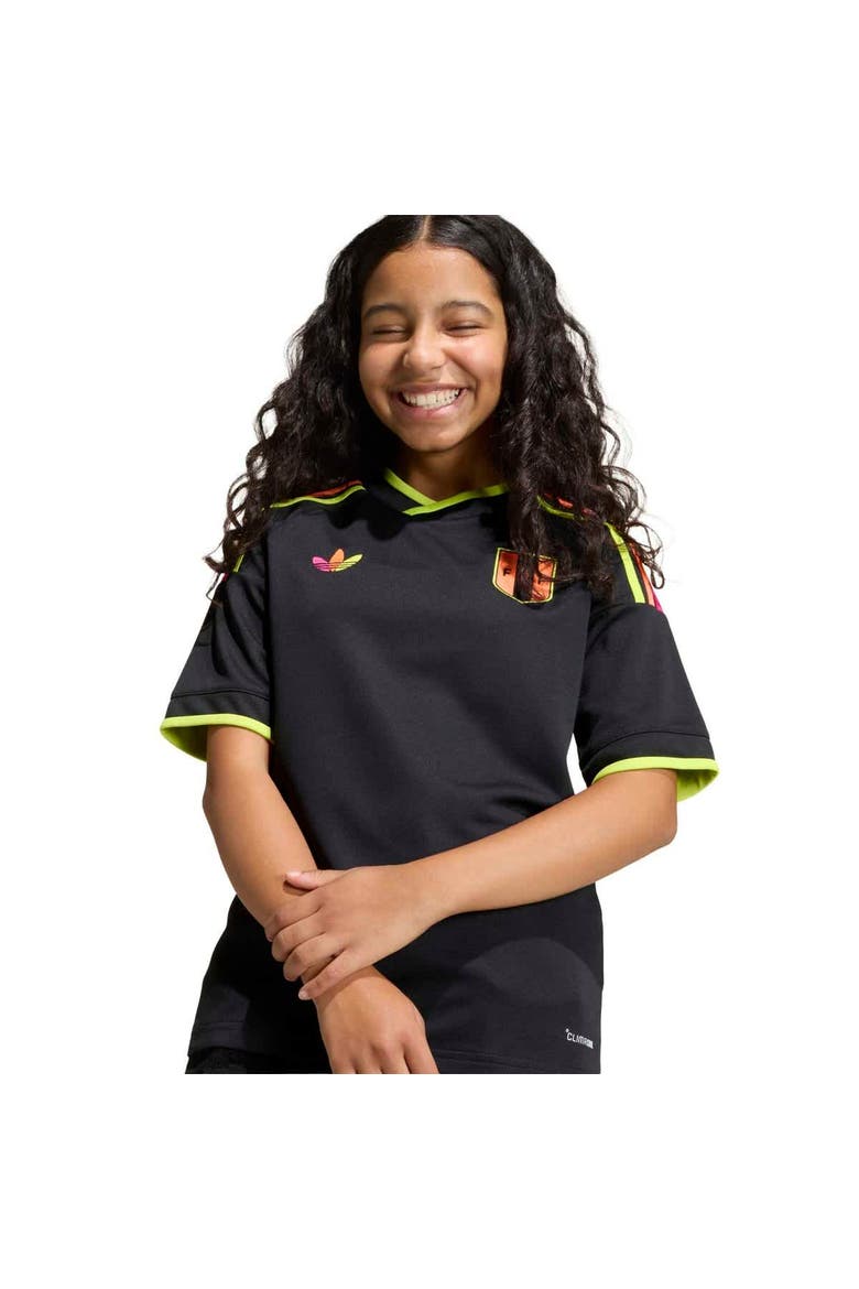 Youth adidas  Black Peru National Team 2026 Away Replica Jersey, Alternate, color, Black