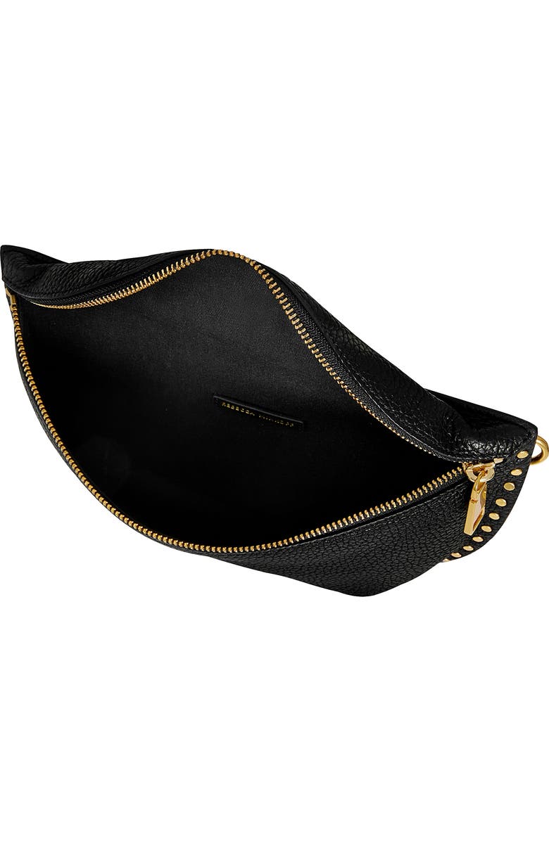 Rebecca Minkoff Darren Leather Sling Bag, Alternate, color, Black Rm