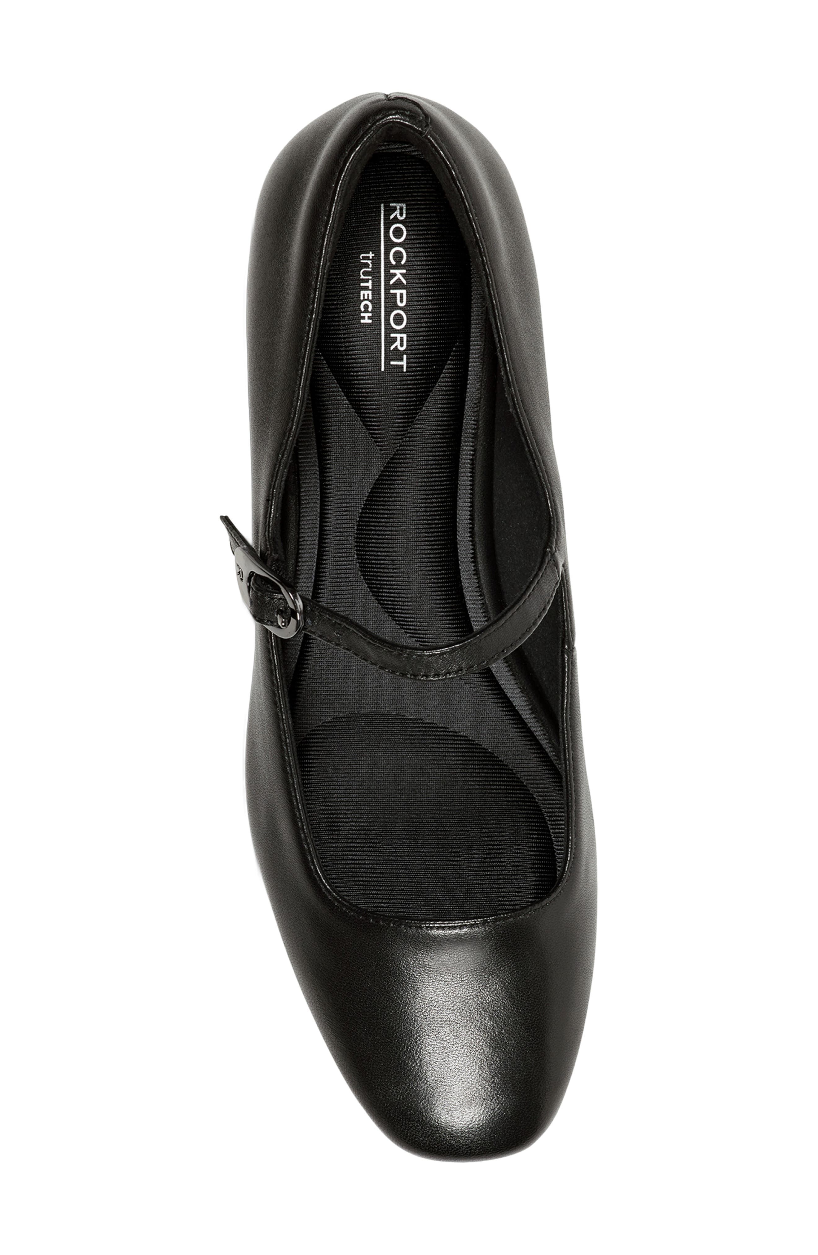 Rockport Niya Mary Jane Flat, Alternate, color, Black