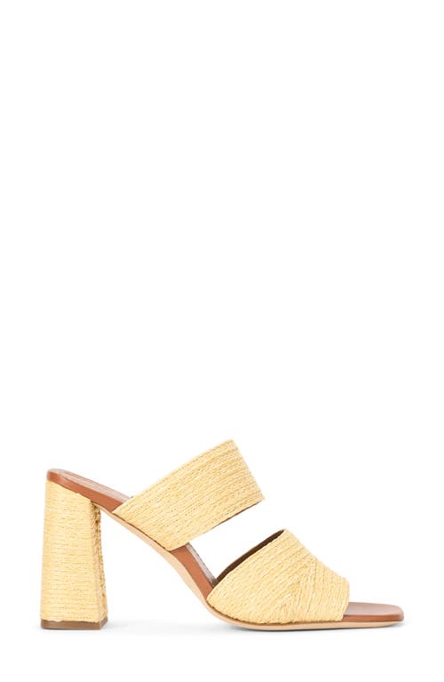 Staud Skylar Leather-trimmed Raffia Sandals In Natural Raffia