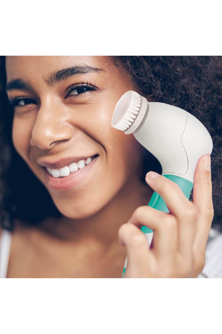 Advanced Facial and Body Cleansing Brush, Alternate, color, Aqua
