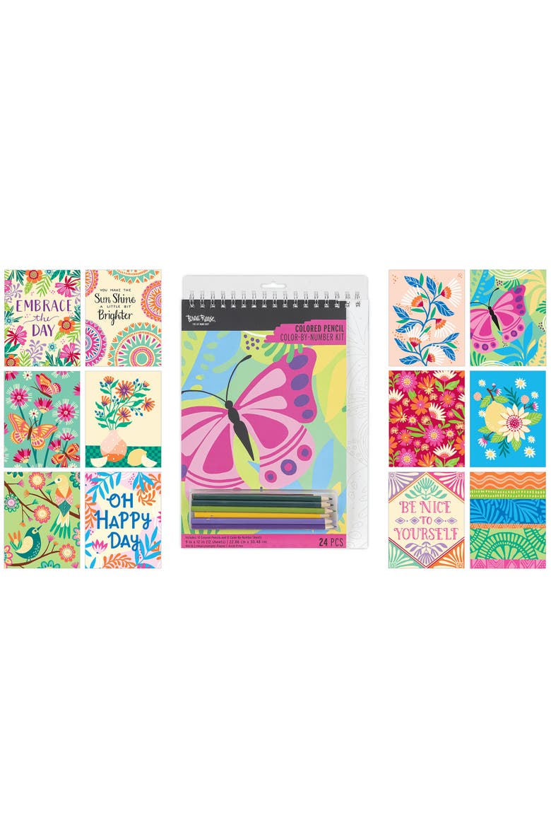 Colored Pencil Color by Number Kit, Alternate, color, Multicolored