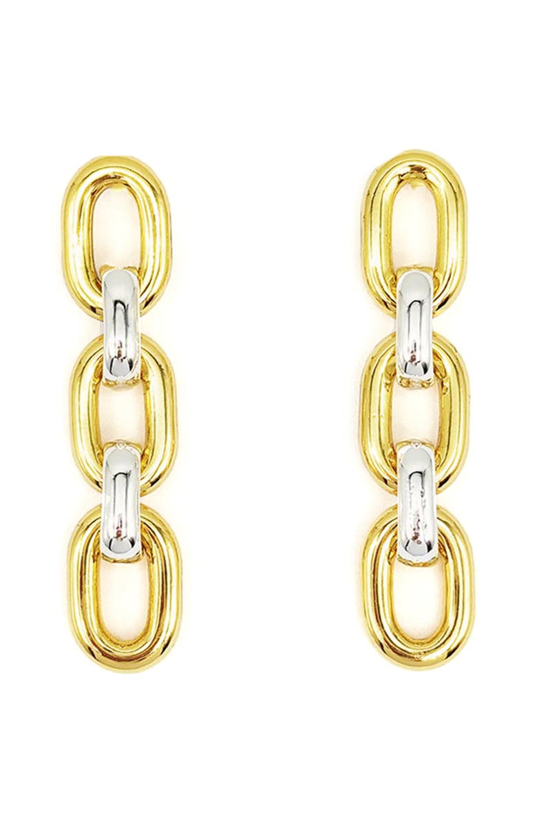 Petit Moments San Leo Two-Tone Link Drop Earrings, Main, color, Mixed