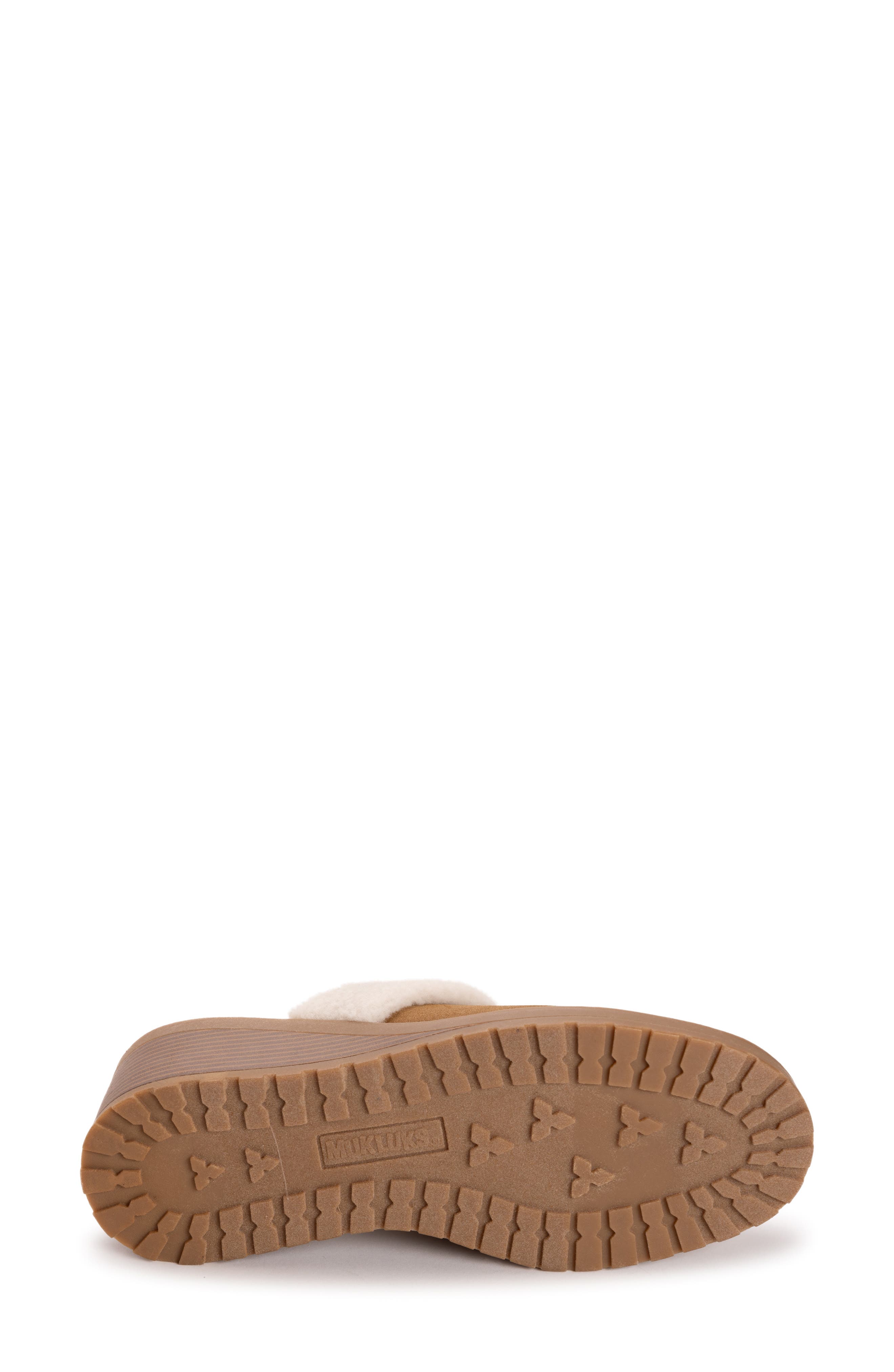 Sophia Faux Fur Trim Mule, Alternate, color, DARK TAN