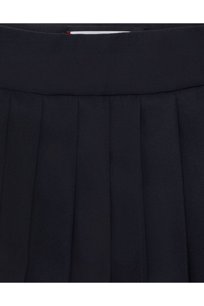 Wool Pleated Mini Skirt Girl, Alternate, color, navy