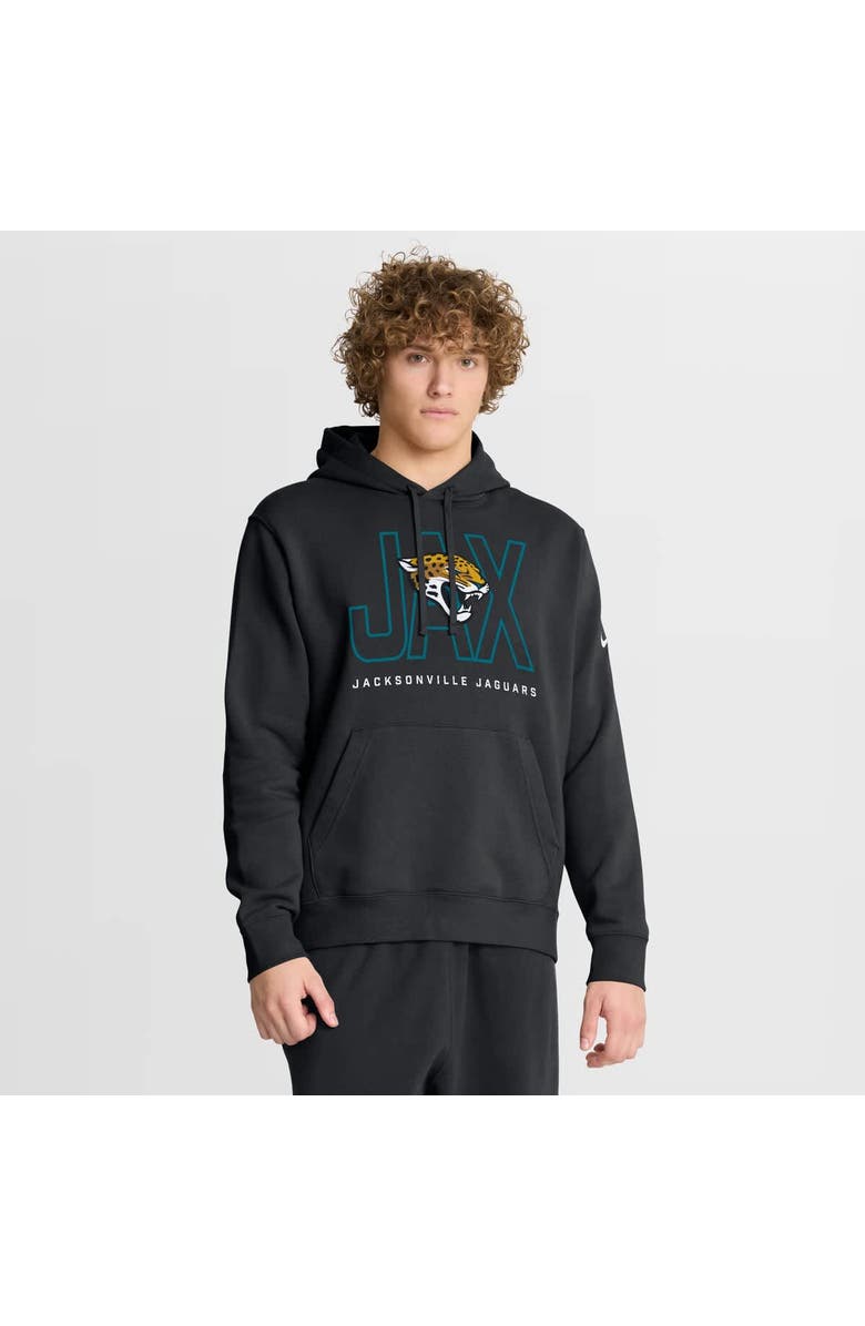 Nike Men's Nike Black Jacksonville Jaguars Busted Play Club Fleece Pullover Hoodie, Main, color, Black