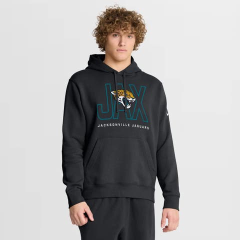 Men's Nike Black Jacksonville Jaguars Busted Play Club Fleece Pullover Hoodie
