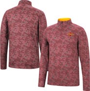 COLOSSEUM Men's Colosseum Cardinal Iowa State Cyclones Tivo Quarter-Zip Jacket