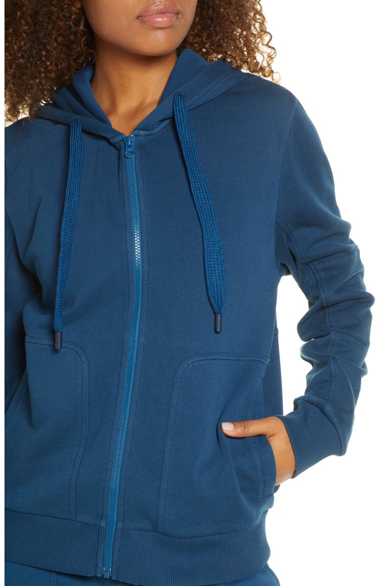 Rudi Moto Zip Hoodie, Alternate, color, BLUE REEF