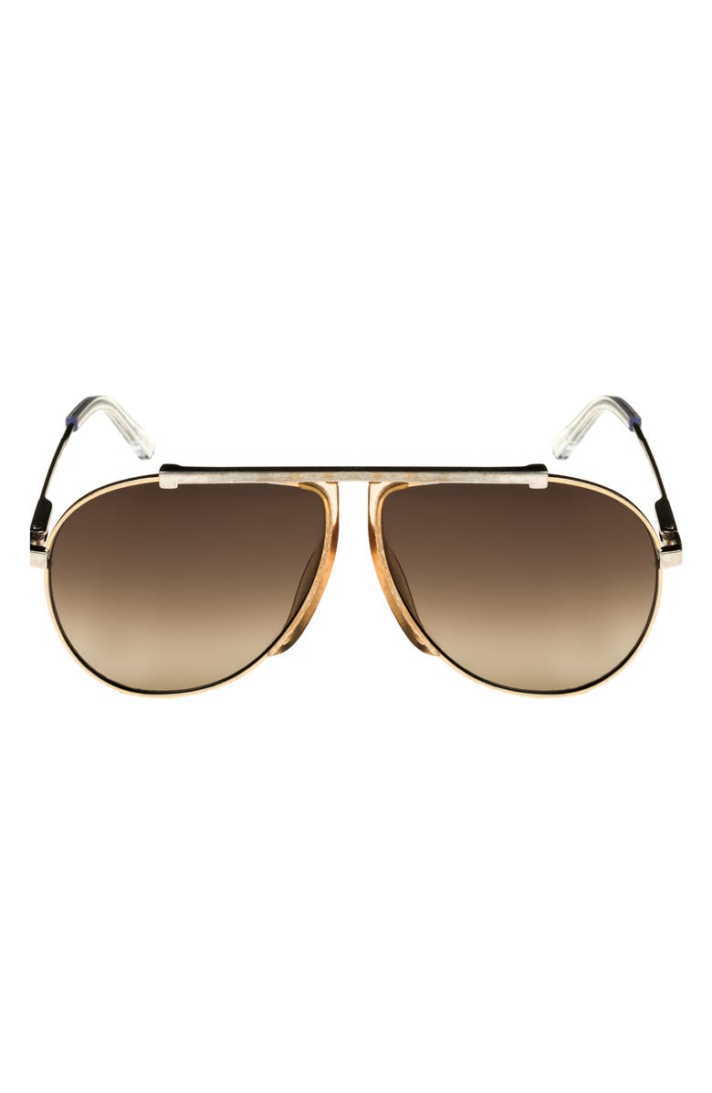 CELINE 62mm Gradient Aviator Sunglasses, Main, color,