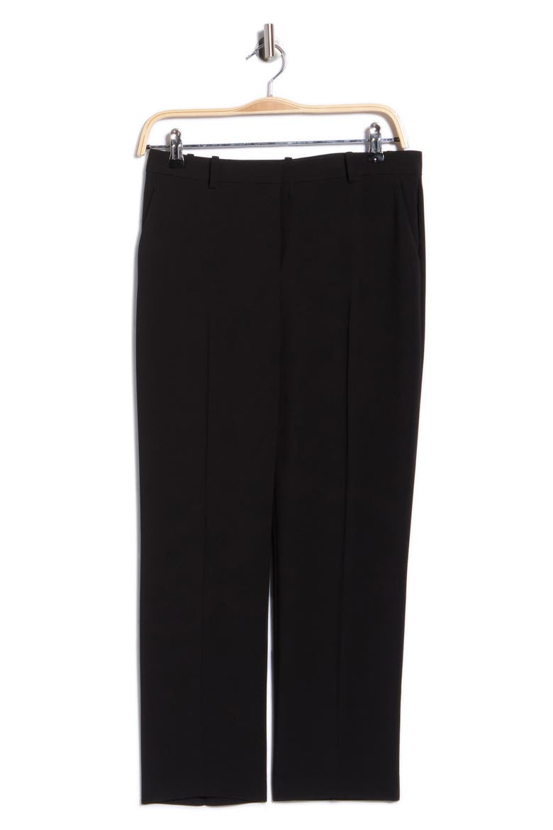 Treeca 4 Admiral Slim Fit Crepe Crop Pants, Main, color, BLACK