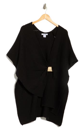 Steve Madden Quiet Glam Short Sleeve Cardigan In Black