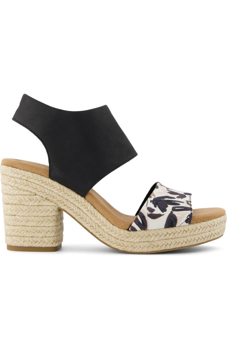 TOMS Majorca Platform Sandal, Alternate, color, Black