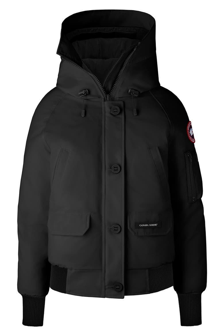 Chilliwack 625 Fill Power Down Bomber Jacket, Alternate, color, BLACK