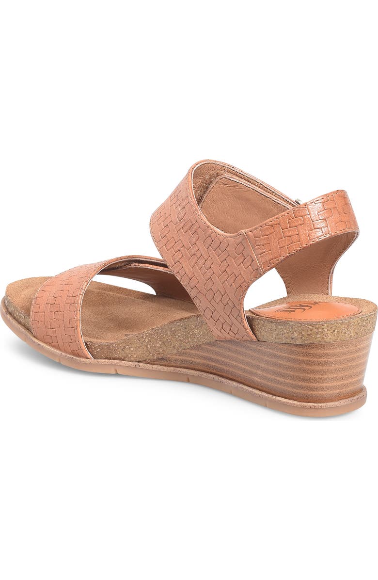 Söfft Verdi II Slingback Wedge Sandal, Alternate, color, Luggage Woven