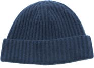 Portolano Cashmere Ribbed Cuffed Beanie