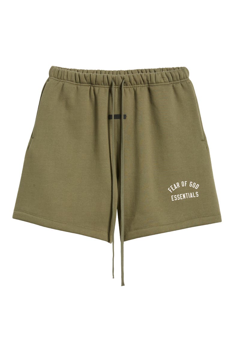 Cotton Blend Fleece Soccer Sweat Shorts, Alternate, color, MILITARY