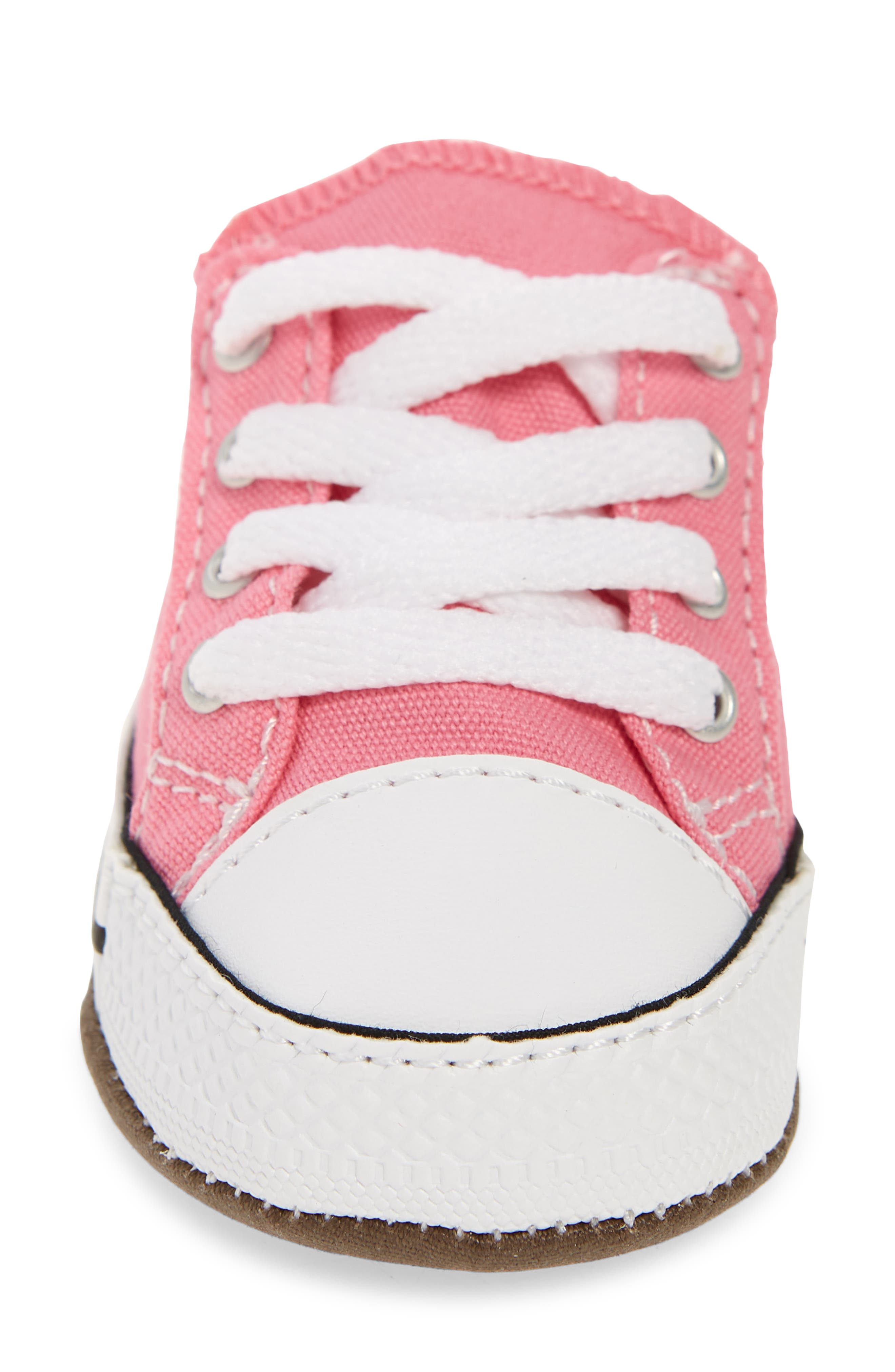 Converse Chuck Taylor<sup>®</sup> All Star<sup>®</sup> Cribster Canvas Crib Shoe, Alternate, color, Pink/Natural Ivory/White