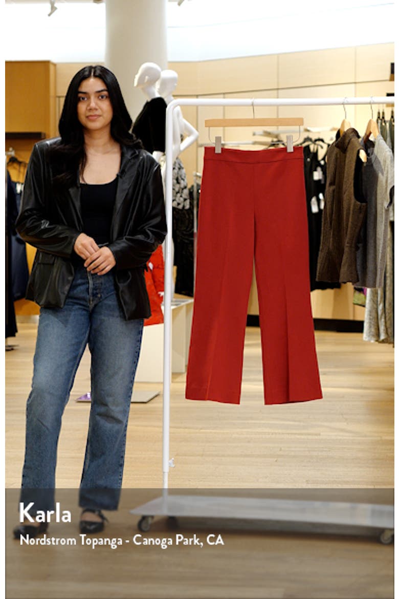 Tanya Knit Flare Ankle Pants video