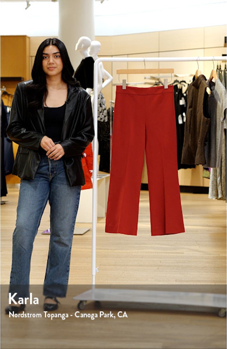Tanya Knit Flare Ankle Pants, sales video thumbnail