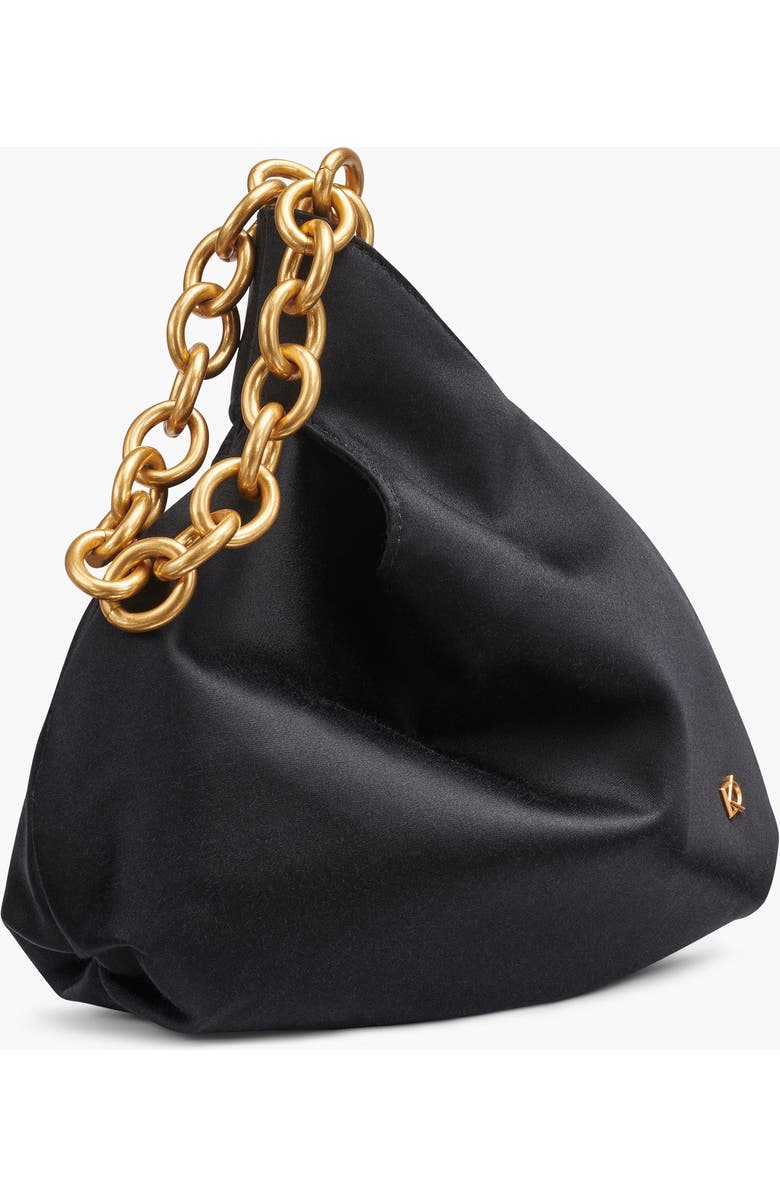 Donna Karan New York Lawrence Satin Wristlet, Alternate, color, Blk/Gold