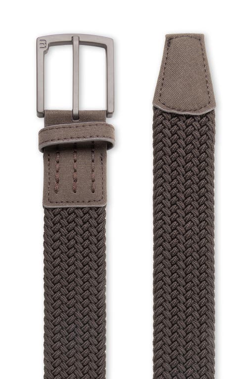 Travismathew Bank's Closed 2.0 Woven Belt In Coffee