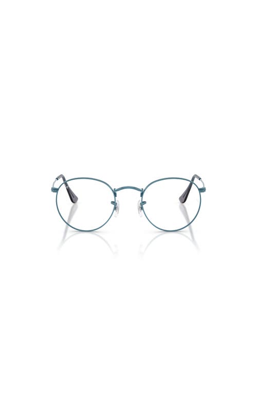 Ray Ban Ray-ban 50mm Round Optical Glasses In Blue