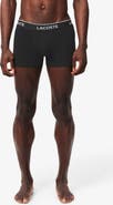 Lacoste 3-Pack Stretch Cotton Boxer Briefs