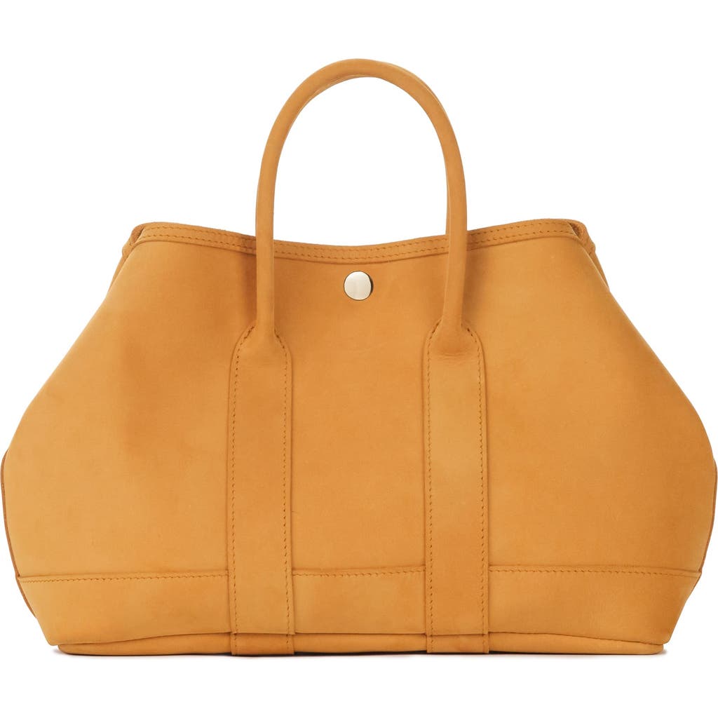 Ezra Arthur Audrey American Steer Leather Top Handle Bag In Honey