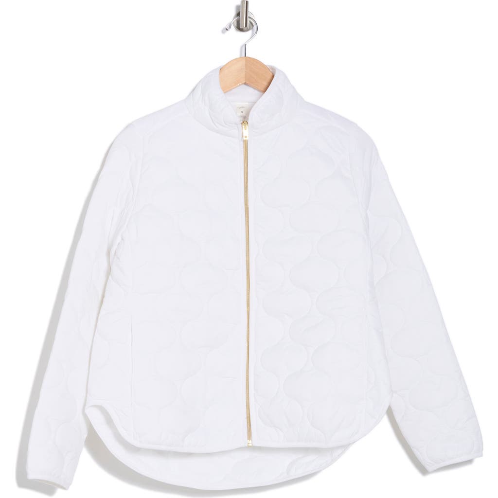 X By Gottex Onion Quilted Jacket In White