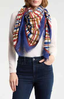Bellini Wool Blend Plaid Scarf