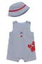 Crab Sleeveless Romper & Bucket Hat Set