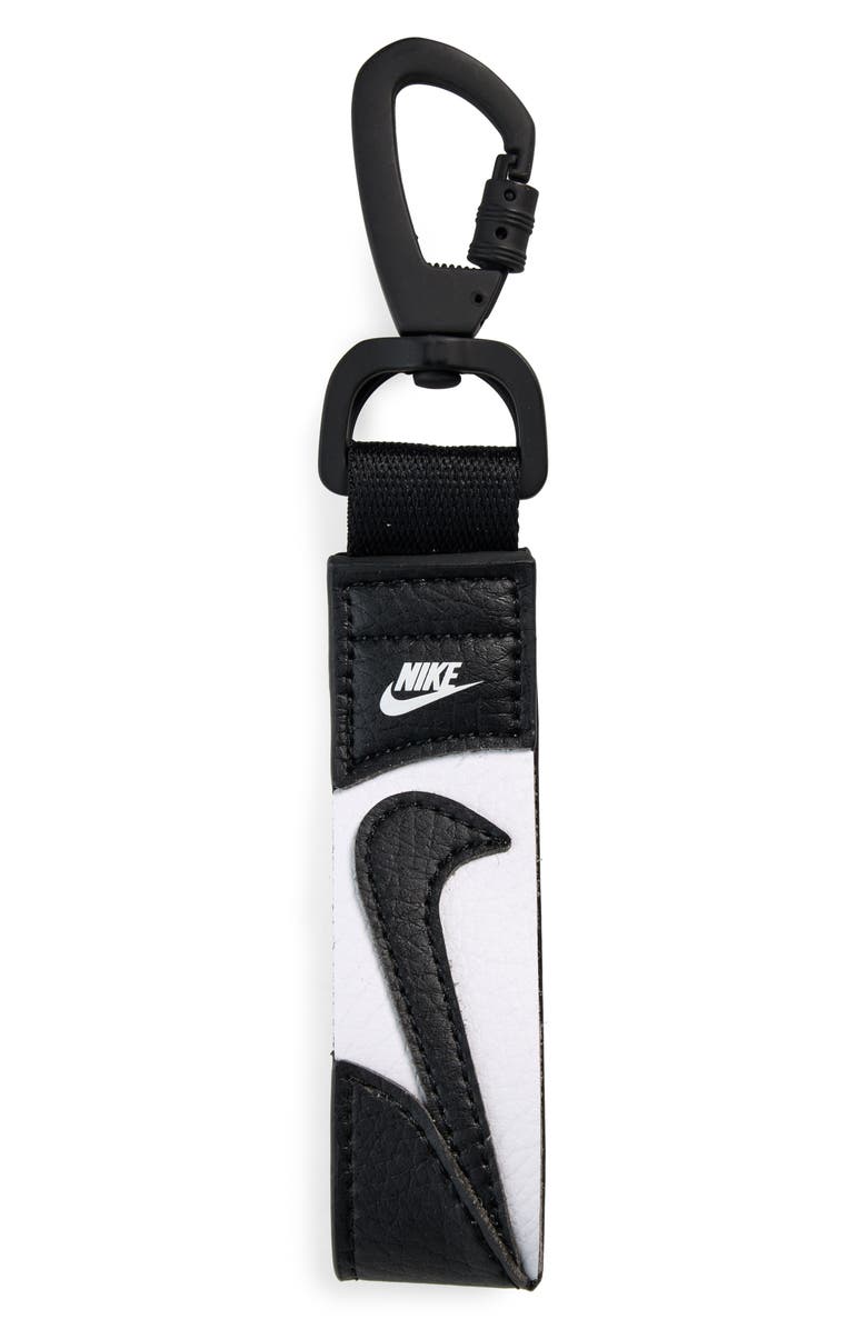 Nike Premium Key Fob, Main, color, Black/ White