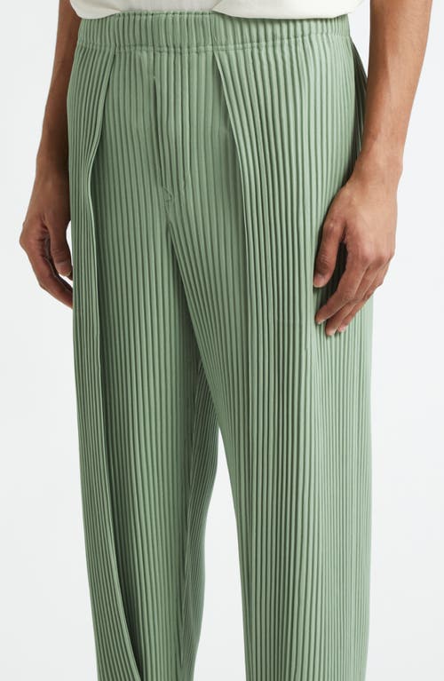 ISSEY MIYAKE HOMME PLISSÉ ISSEY MIYAKE BOTTOMS 1 PLEATED STRAIGHT LEG PANTS