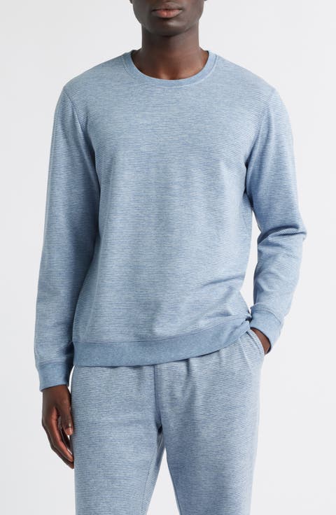 Pinstripe Long Sleeve Pajama T-Shirt