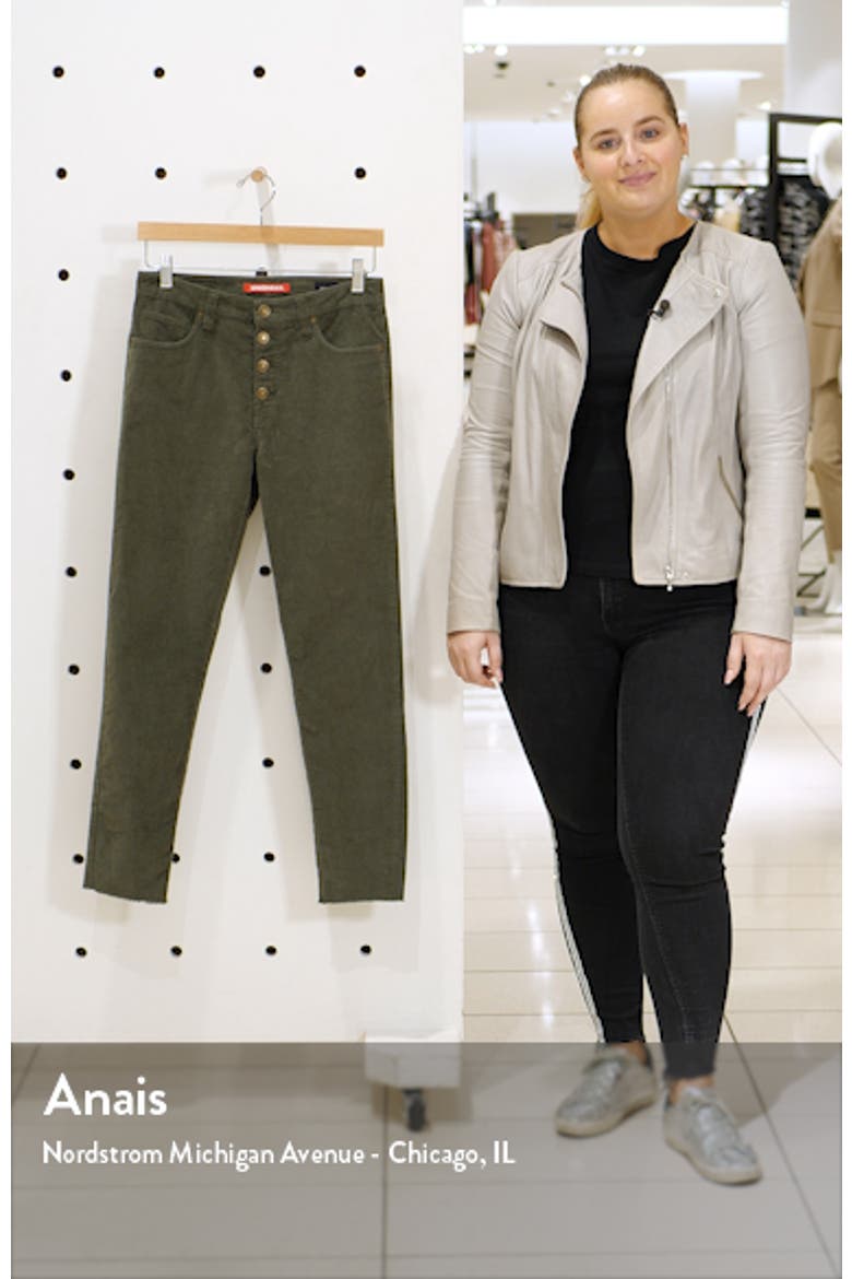 Zadie High Waist Corduroy Straight Leg Pants video