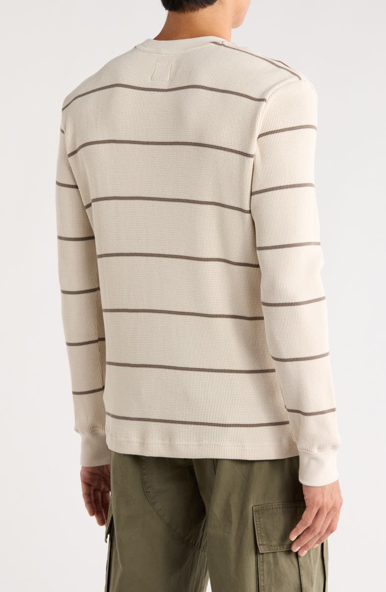 RVCA Day Shift Stripe Long Sleeve Thermal T-Shirt, Alternate, color, Ceramic