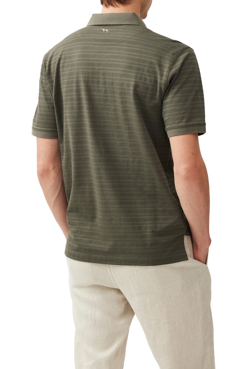 Rodd & Gunn Evans Bay Stripe Cotton Piqué Polo, Alternate, color, Forest