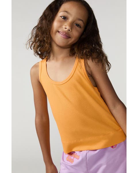 Girls' Classic Ribbed Tank Top (Little Kid & Big Kid)