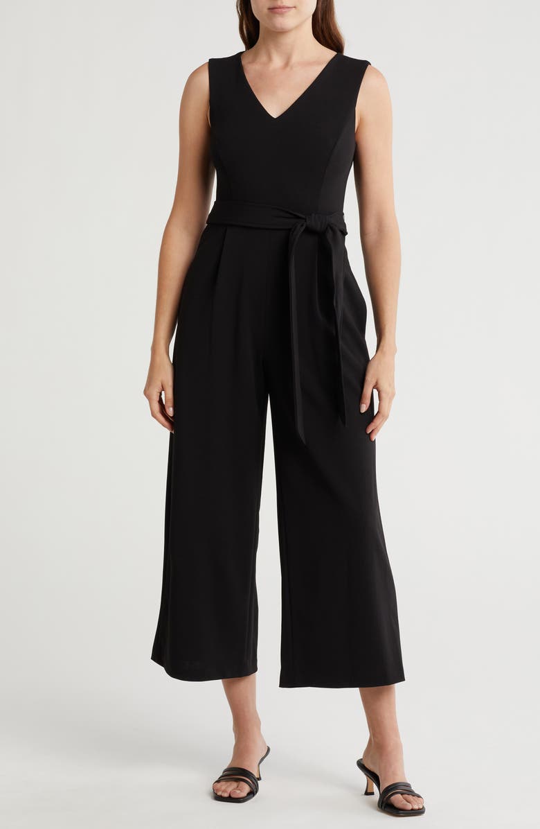 Calvin Klein V-Neck Jumpsuit, Main, color,