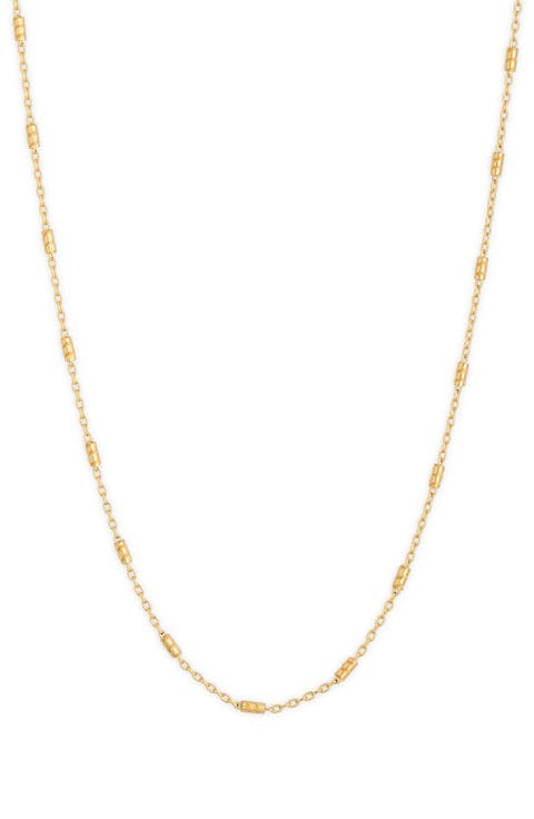 Bar Station Chain Necklace