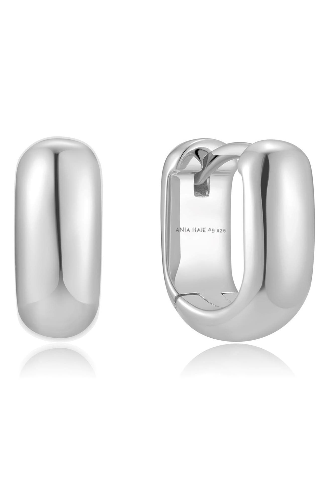 Mini U-Shaped Huggie Hoop Earrings