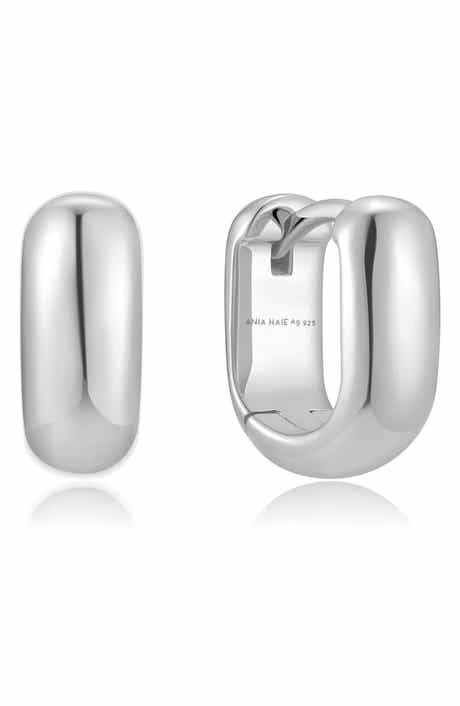 Mini U-Shaped Huggie Hoop Earrings